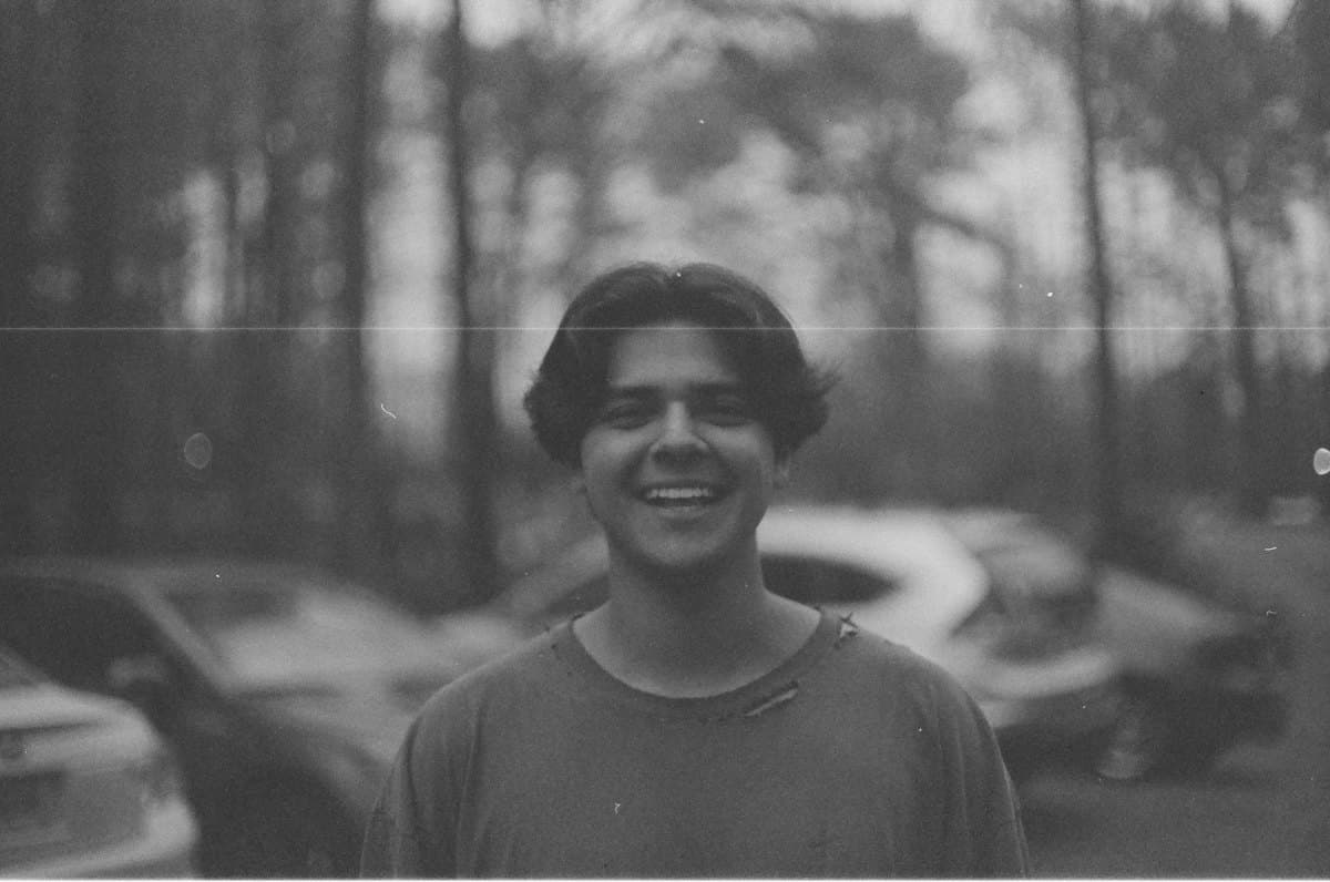 Black and white portrait