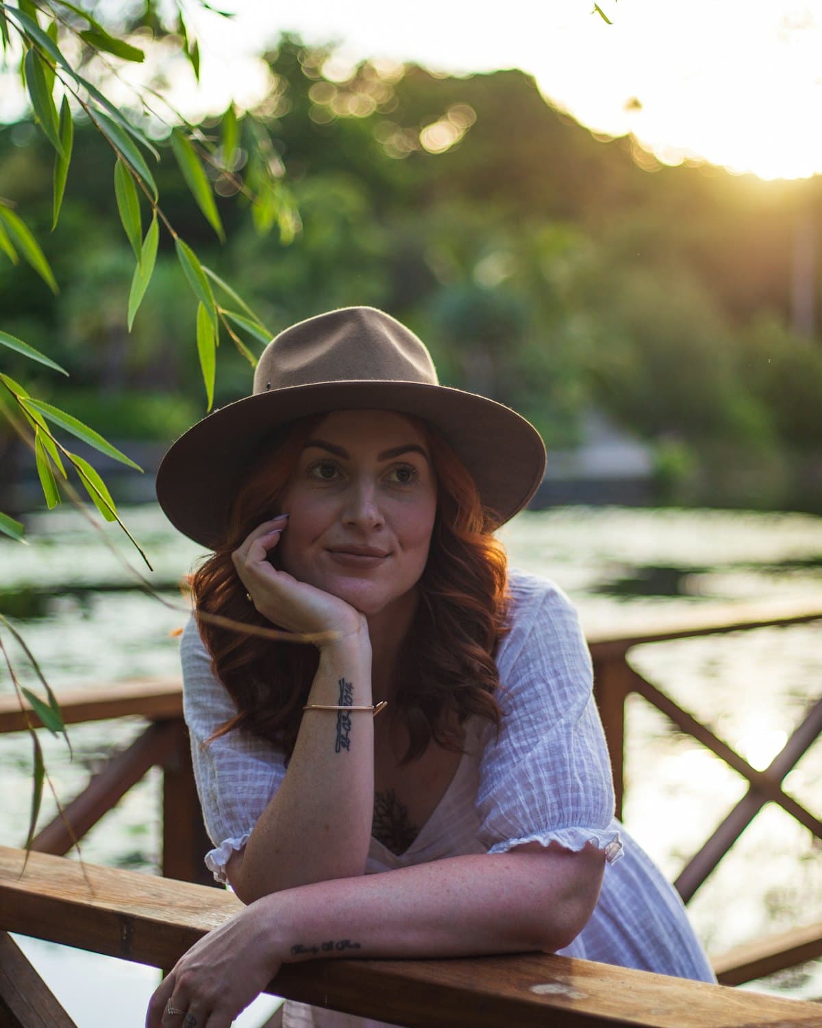Golden hour by the water