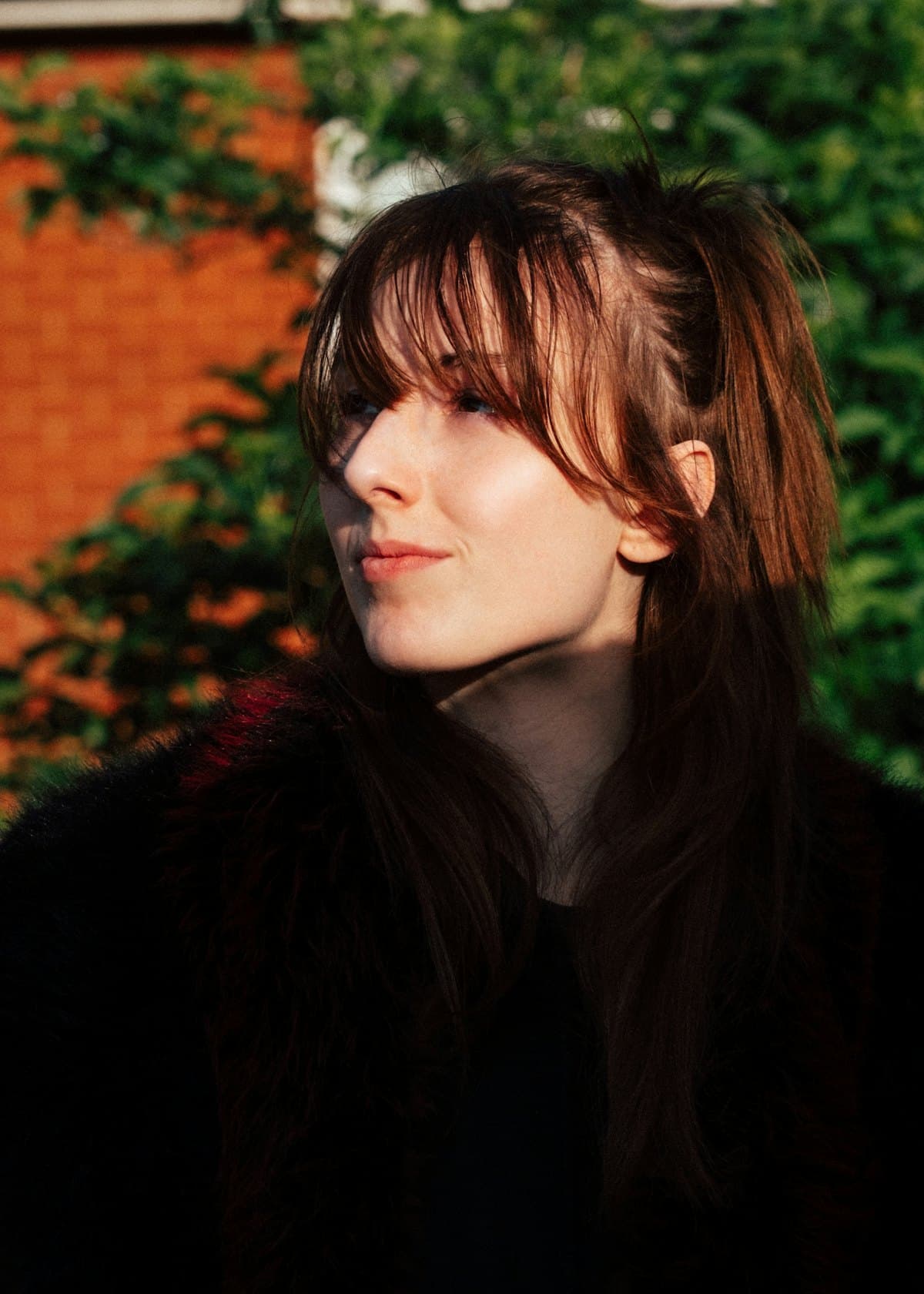 Late afternoon against brick